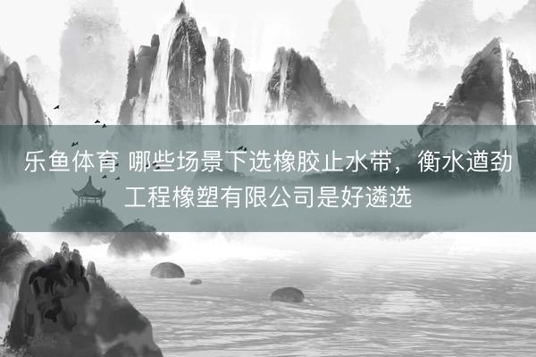 乐鱼体育 哪些场景下选橡胶止水带,衡水遒劲工程橡塑有限公司是好遴选